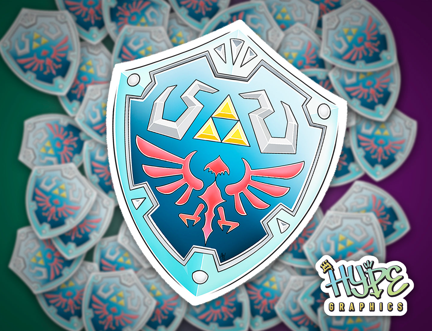 Legend of Zelda Hyrule Shield Sticker