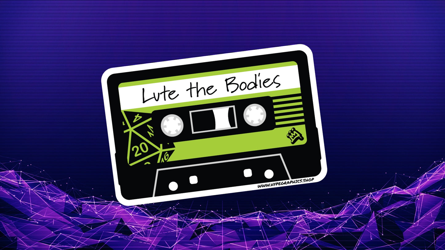 Retro D&D Mixtape Stickers