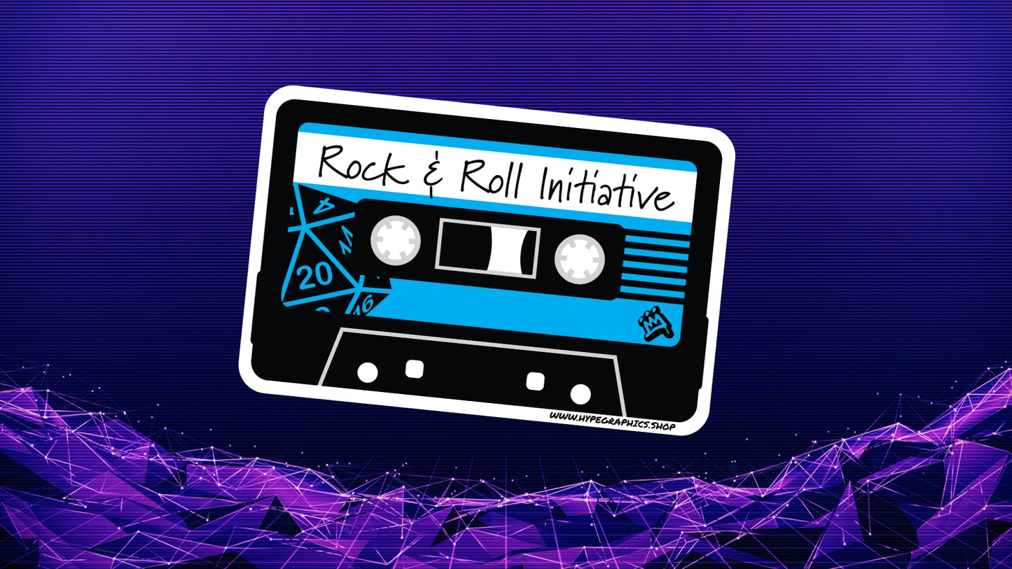 Retro D&D Mixtape Stickers