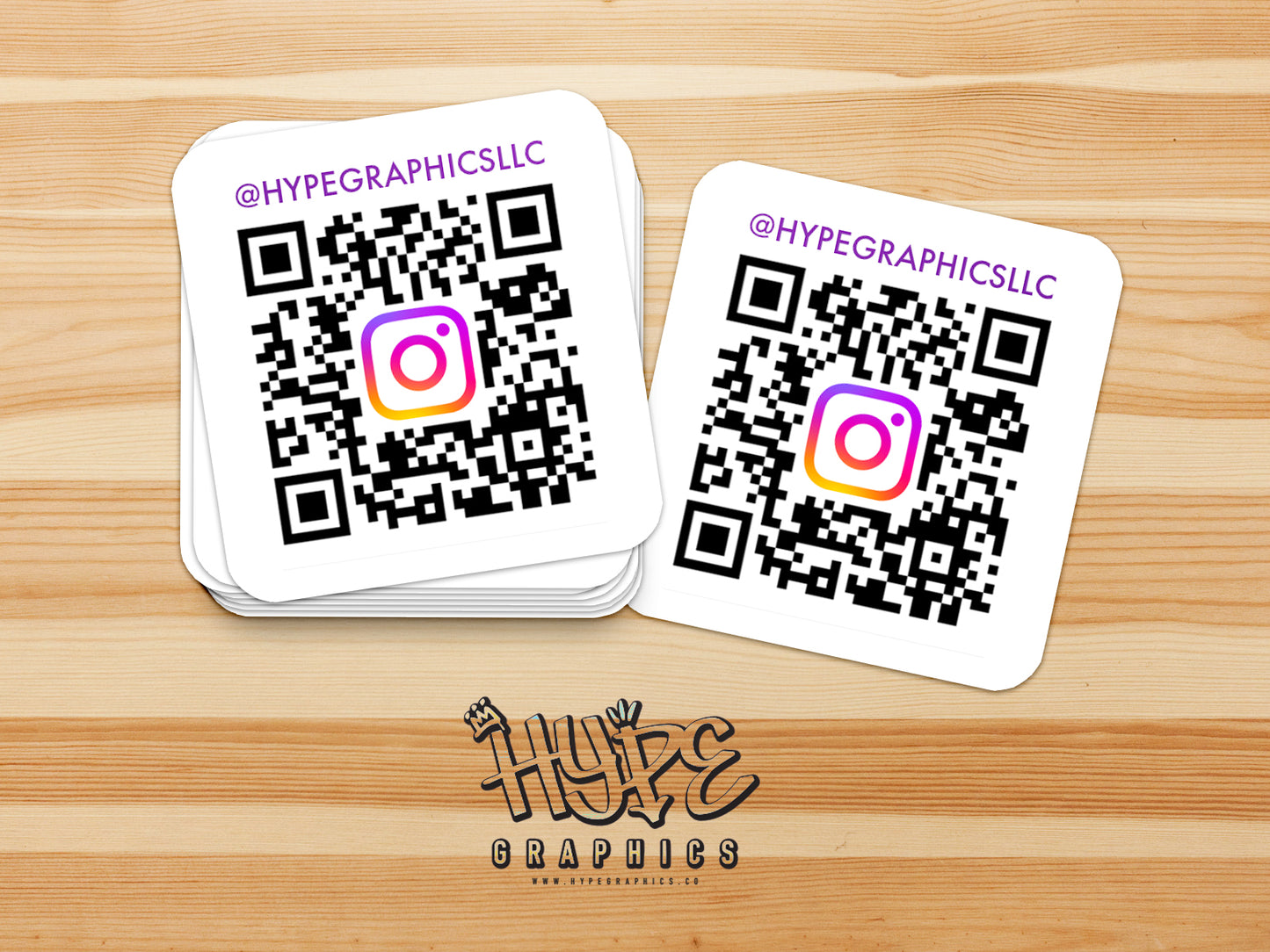 Bulk Custom QR Code Stickers for Business: Waterproof UV Resistant Vinyl Decals