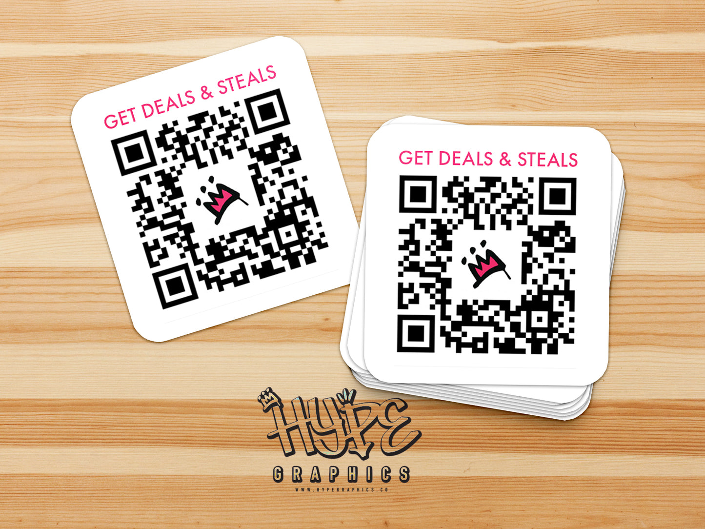 Bulk Custom QR Code Stickers for Business: Waterproof UV Resistant Vinyl Decals