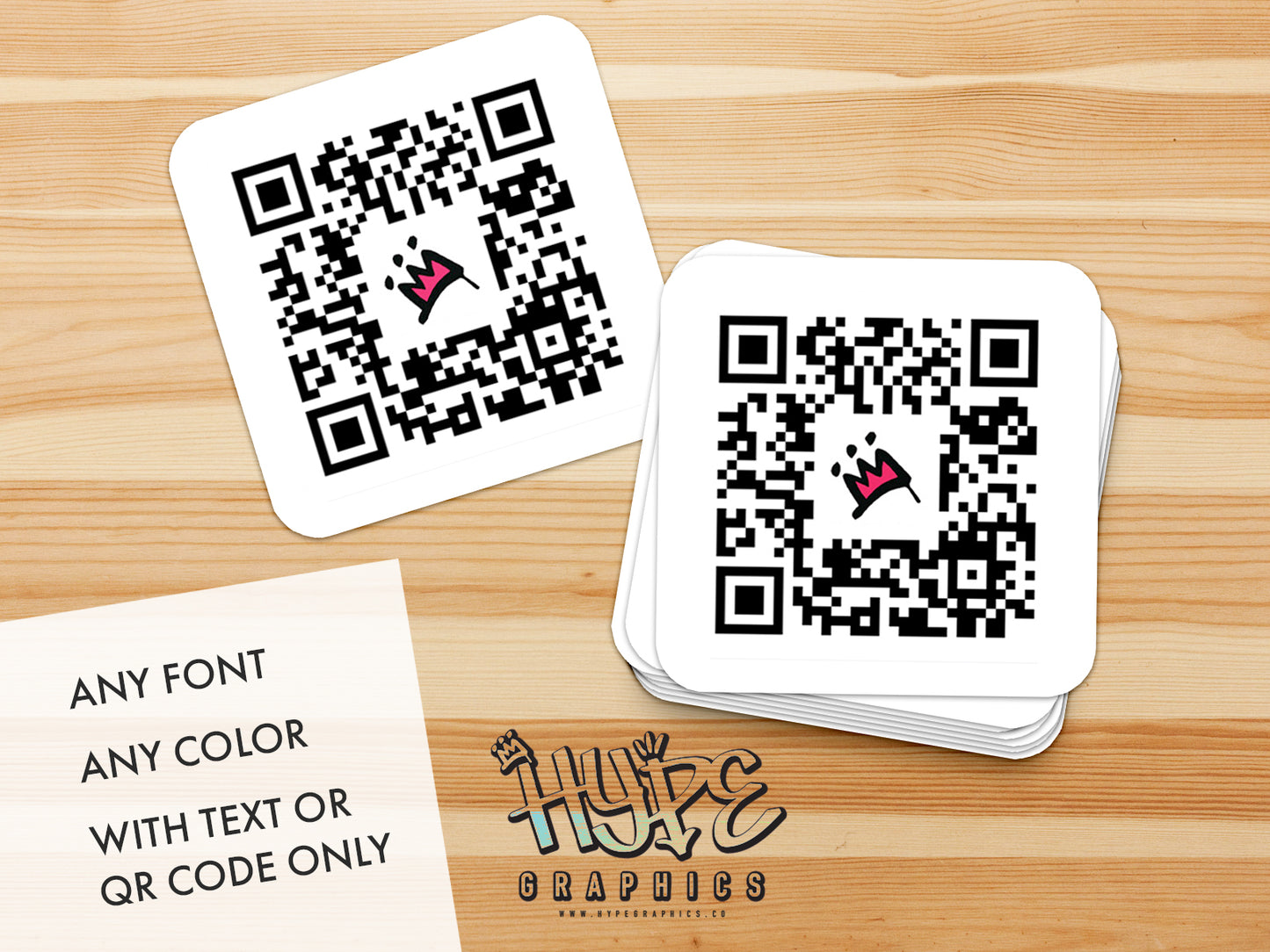 Bulk Custom QR Code Stickers for Business: Waterproof UV Resistant Vinyl Decals