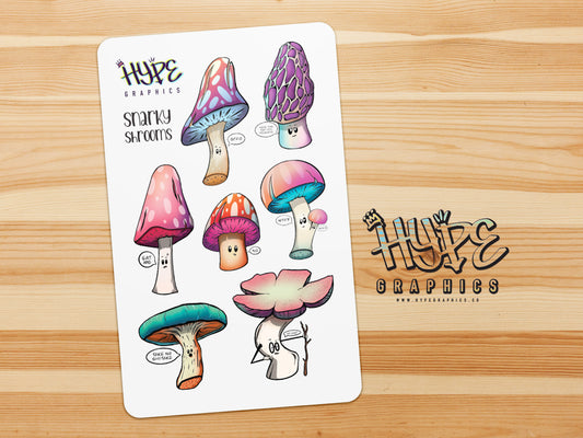 Snarky Shrooms Sticker Set