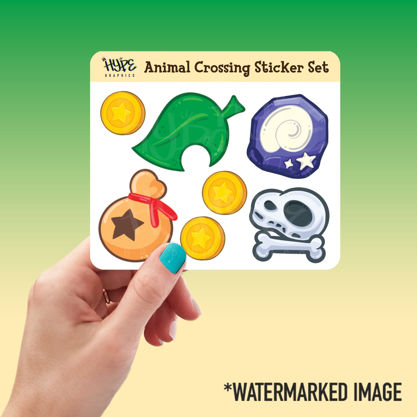 Animal Crossing New Horizons Sticker Set