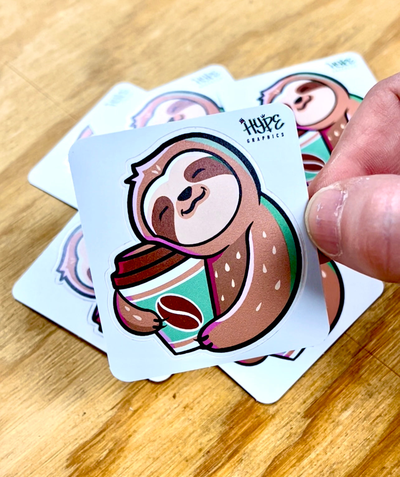 Coffee Sloth Decal