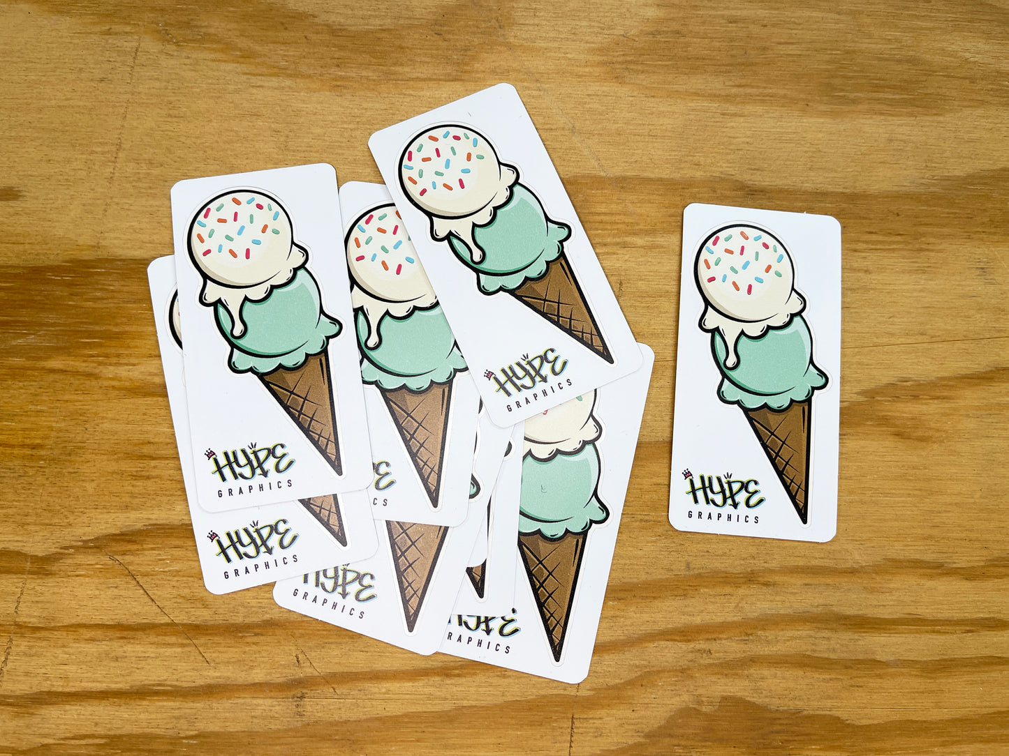 Double Dip Ice Cream Sticker