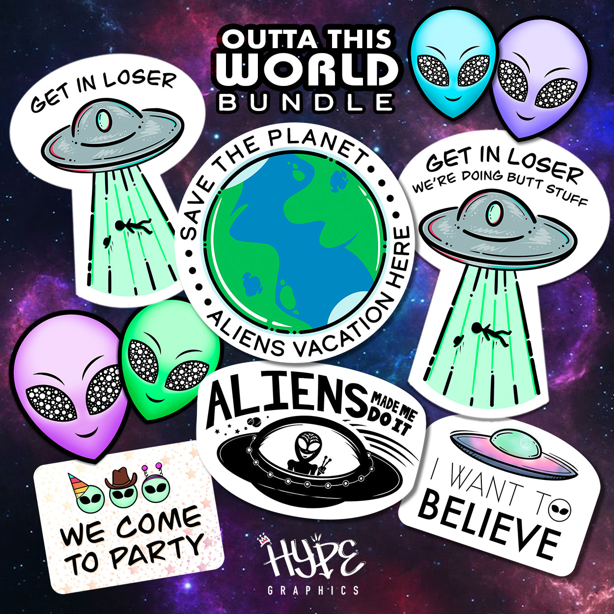 Outta This World Sticker Bundle