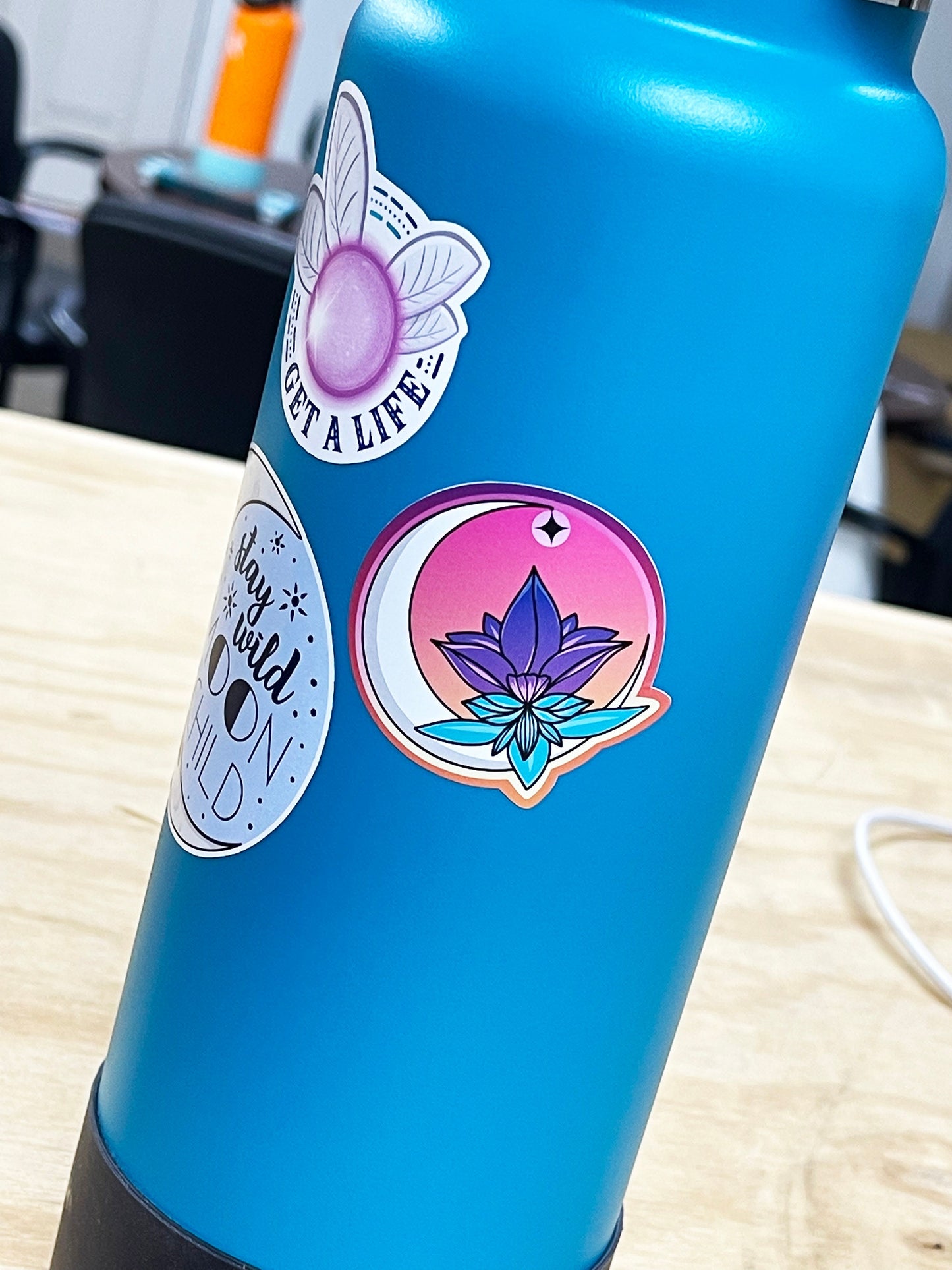 Lotus Moon Sticker